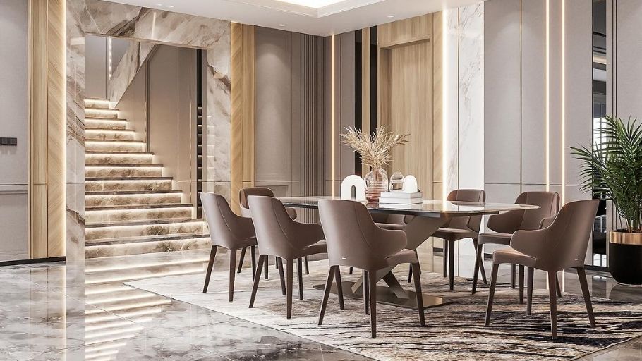 Bàn ăn tại biệt thự Chateau Phú Mỹ Hưng
