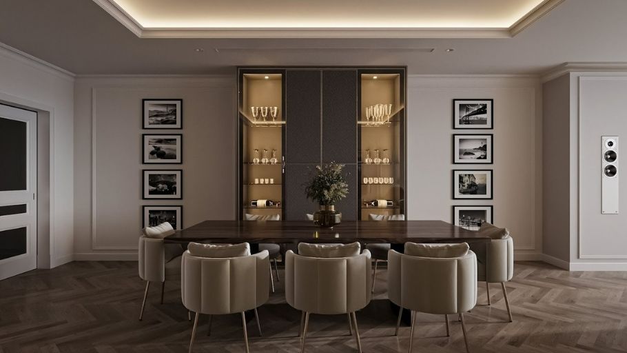 Khu vực ăn uống trong Ciputra Apartment kiểu Pháp
