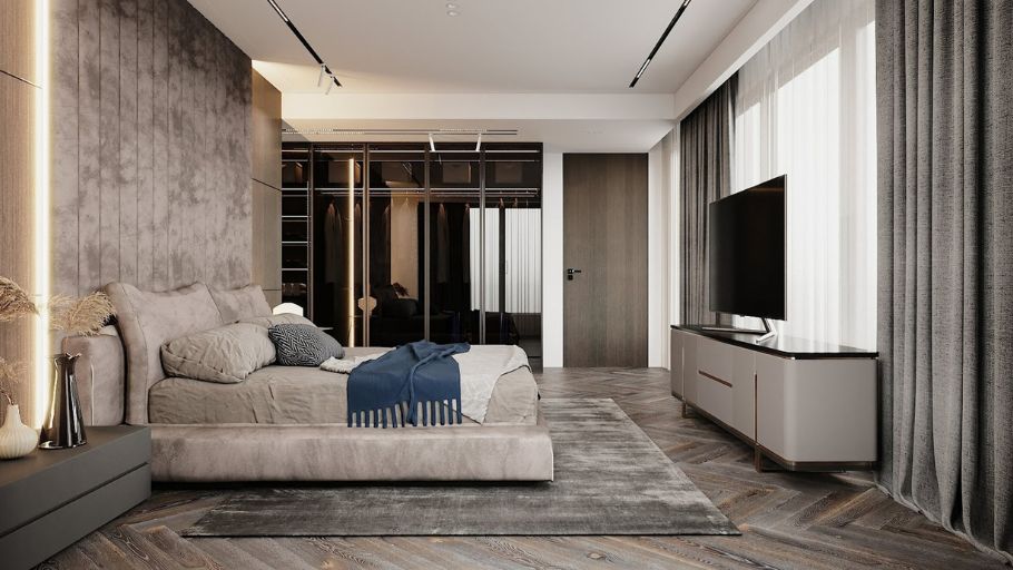 Kiến trúc biệt thự 1 tầng 3 phòng ngủ thường ưu tiên hệ thống cửa sổ lớn