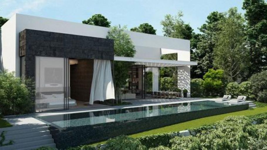 Biệt thự 1 tầng 4PN 500m² phong cách hiện đại