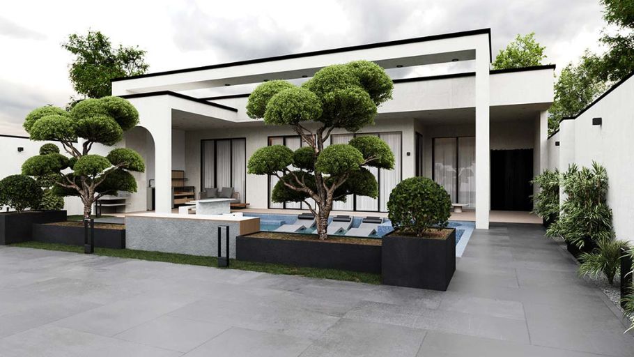Biệt thự 6 phòng ngủ hiện đại