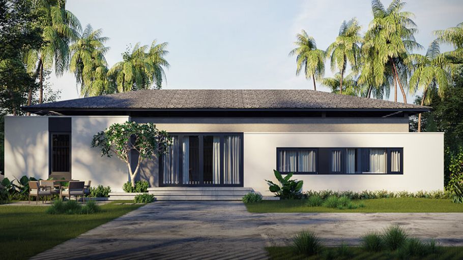 Mẫu biệt thự 1 tầng hiện đại