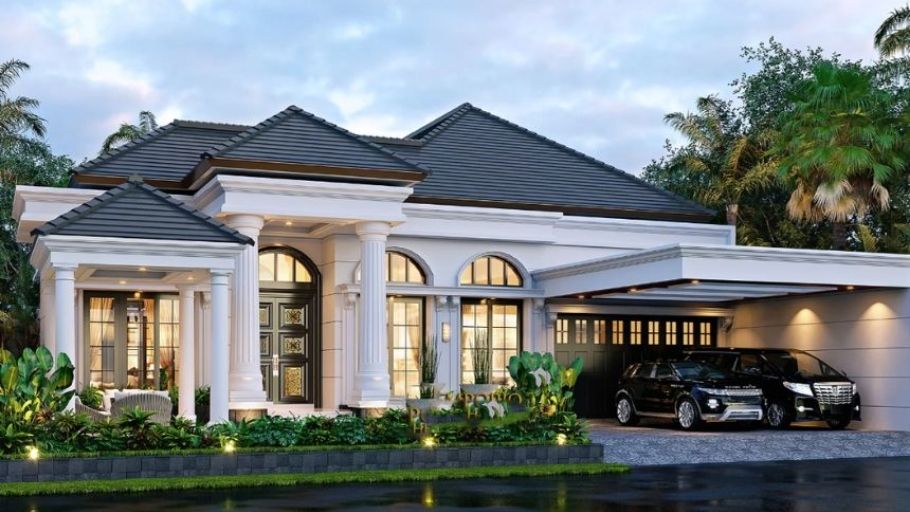Biệt thự 1 tầng phong cách Pháp - Nhật