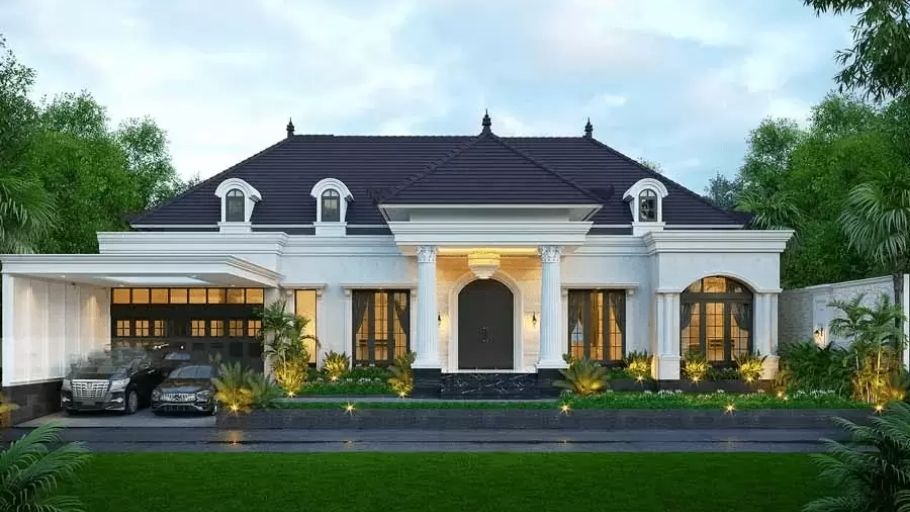 Biệt thự 1 tầng tân cổ điển