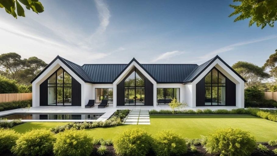 Biệt thự 1 tầng kiểu Pháp mái Mansard hiện đại
