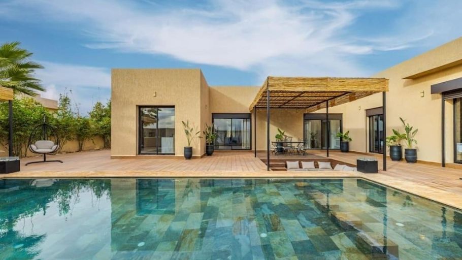 Mẫu biệt thự 1 tầng kiểu Pháp hiện đại