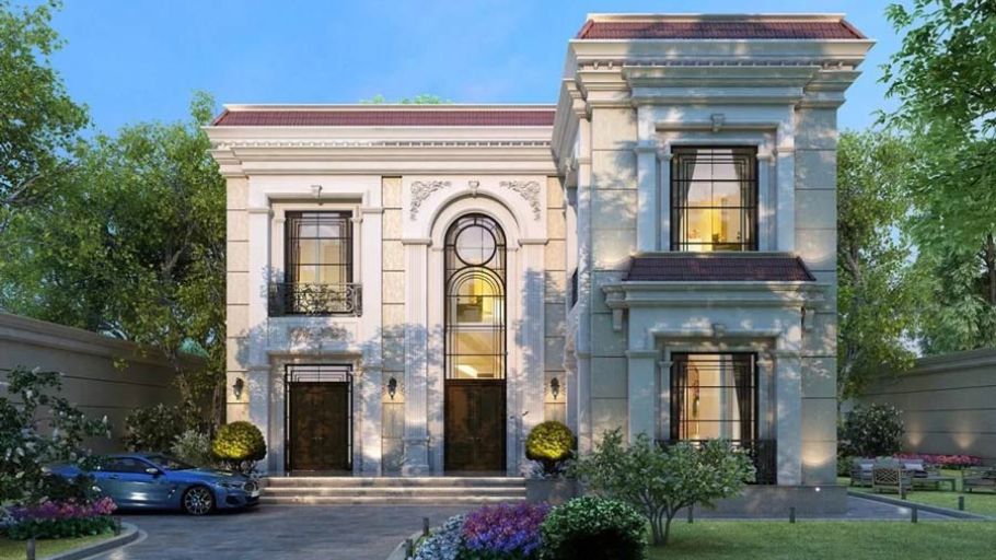 Biệt thự 2 tầng kiểu châu Âu Tân cổ điển