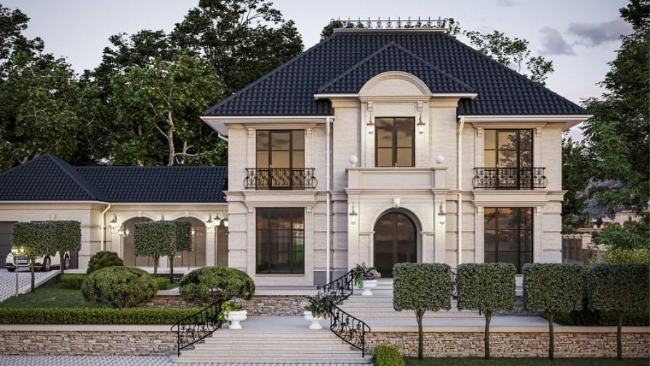 Không gian biệt thự 2 tầng tân cổ điển