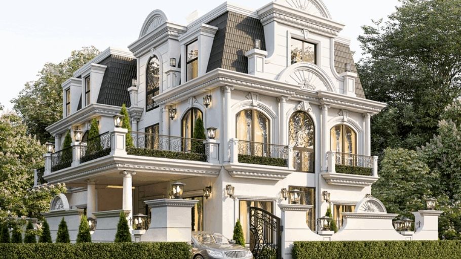 Biệt thự 3 tầng tân cổ điển