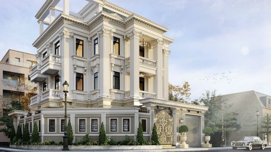 Biệt thự 3 tầng tân cổ điển