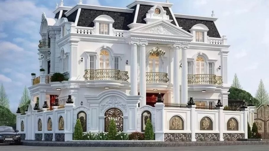 Biệt thự tân cổ mái Mansard
