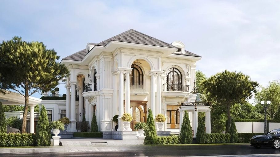 Biệt thự tân cổ điển mái Nhật