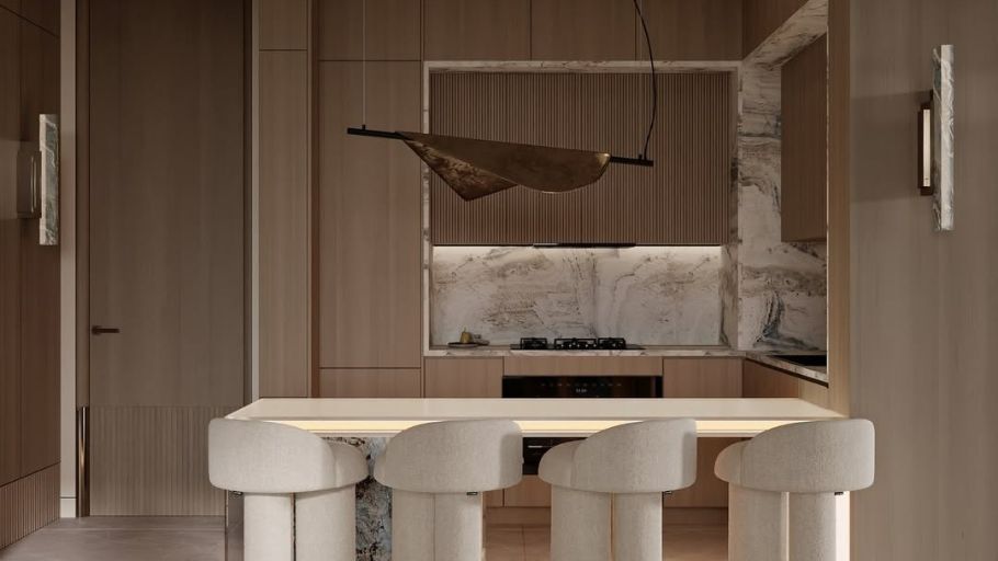 Phòng bếp/ăn phong cách Luxury