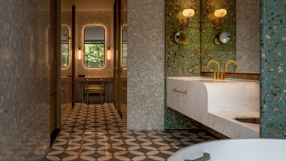 Không gian WC / phòng tắm phong cách Luxury
