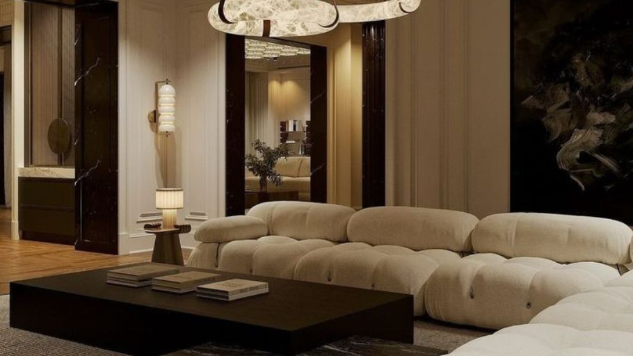 Phòng khách phong cách Luxury