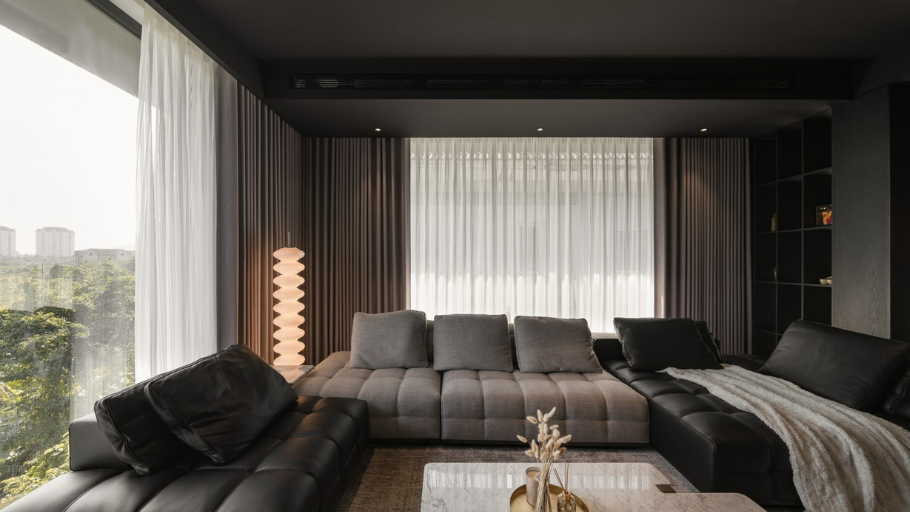Phòng khách dự án Ciputra Villa theo phong cách thiết kế nội thất kiểu Ý mang nét đặc trưng riêng