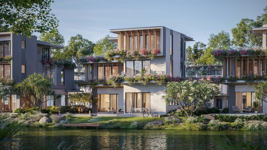 Thiết kế nội thất biệt thự Ecopark theo hướng mở, kết nối liền mạch giữa không gian trong nhà và sân vườn bên ngoài
