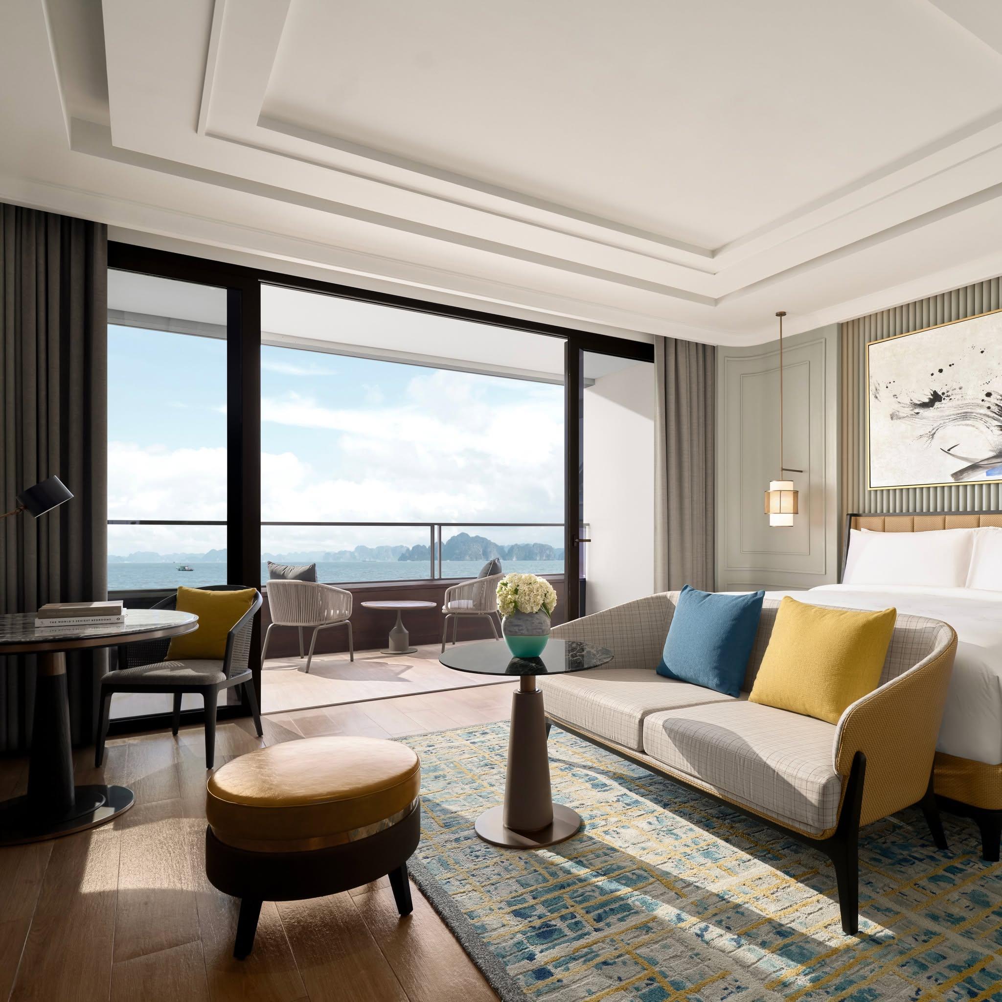 A high-end beach villa with open architecture, delivering a relaxing experience amid nature