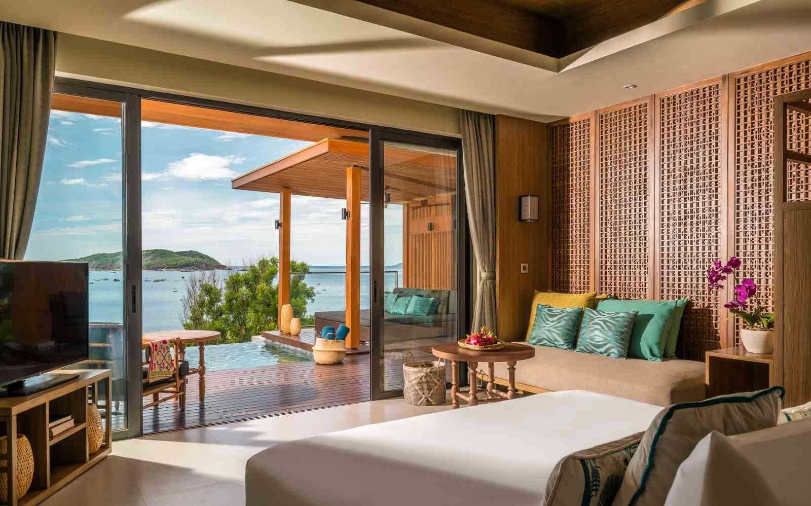 The Anantara Quy Nhon beachfront villa space with a luxurious, private resort style close to nature