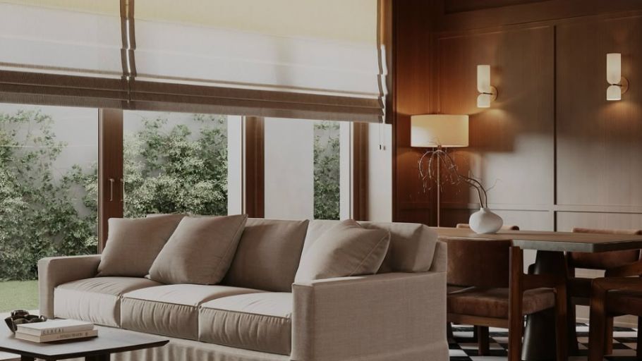 A Metal-element villa stands out with white, gray, and cream-yellow tones, creating an elegant, upscale beauty. (Image source: Internet)