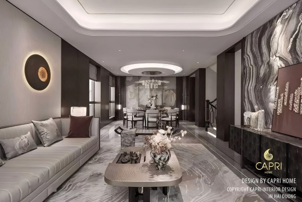 A villa interior design project by Capri Luxury Home (Image source: Capri Luxury Home).