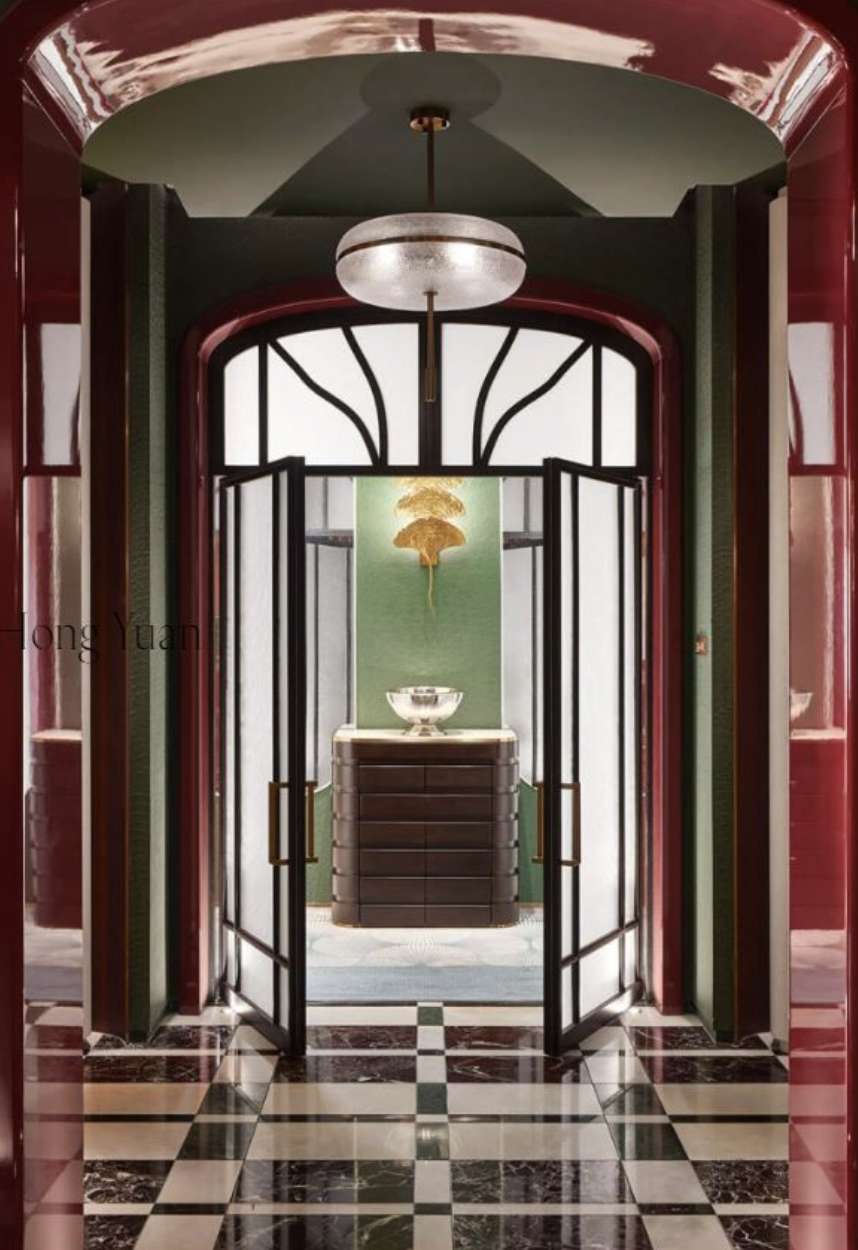 Không gian nội thất Art Deco sử dụng bảng màu tương phản cùng đường nét mạnh mẽ, tạo nên vẻ đẹp sang trọng và đầy cá tính. (Nguồn hình: Internet)