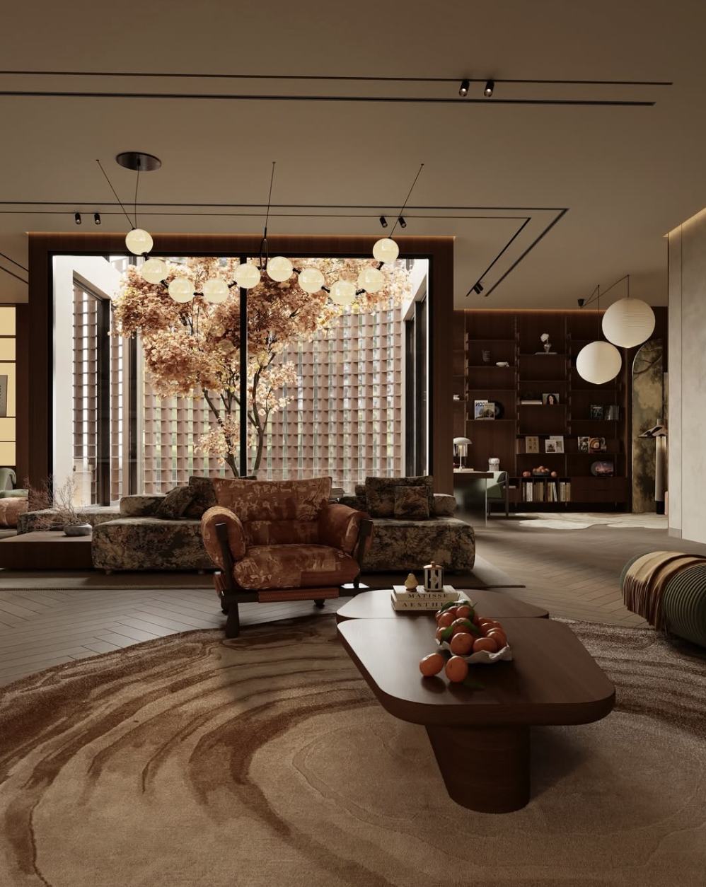 An Eclectic living room makes its mark by combining striking colors, diverse patterns, and unique furniture. (Image source: Internet)