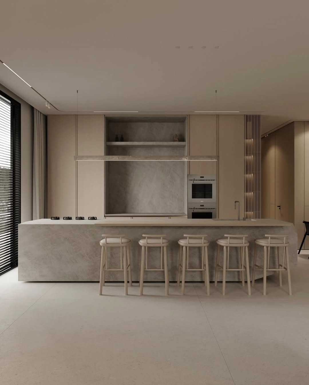 A monochrome palette brings a realm of peace and absolute mental purification for the owner.