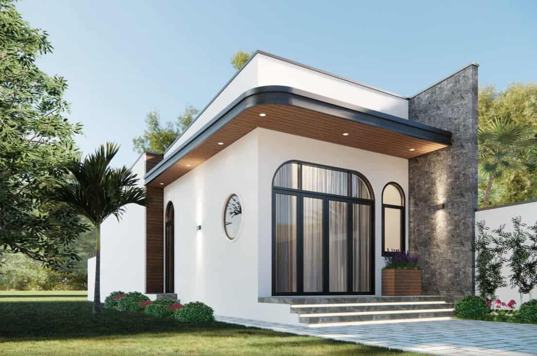 A living-space-optimizing solution with a 7m-facade townhouse villa design in a modern, refined style (Source: Internet)