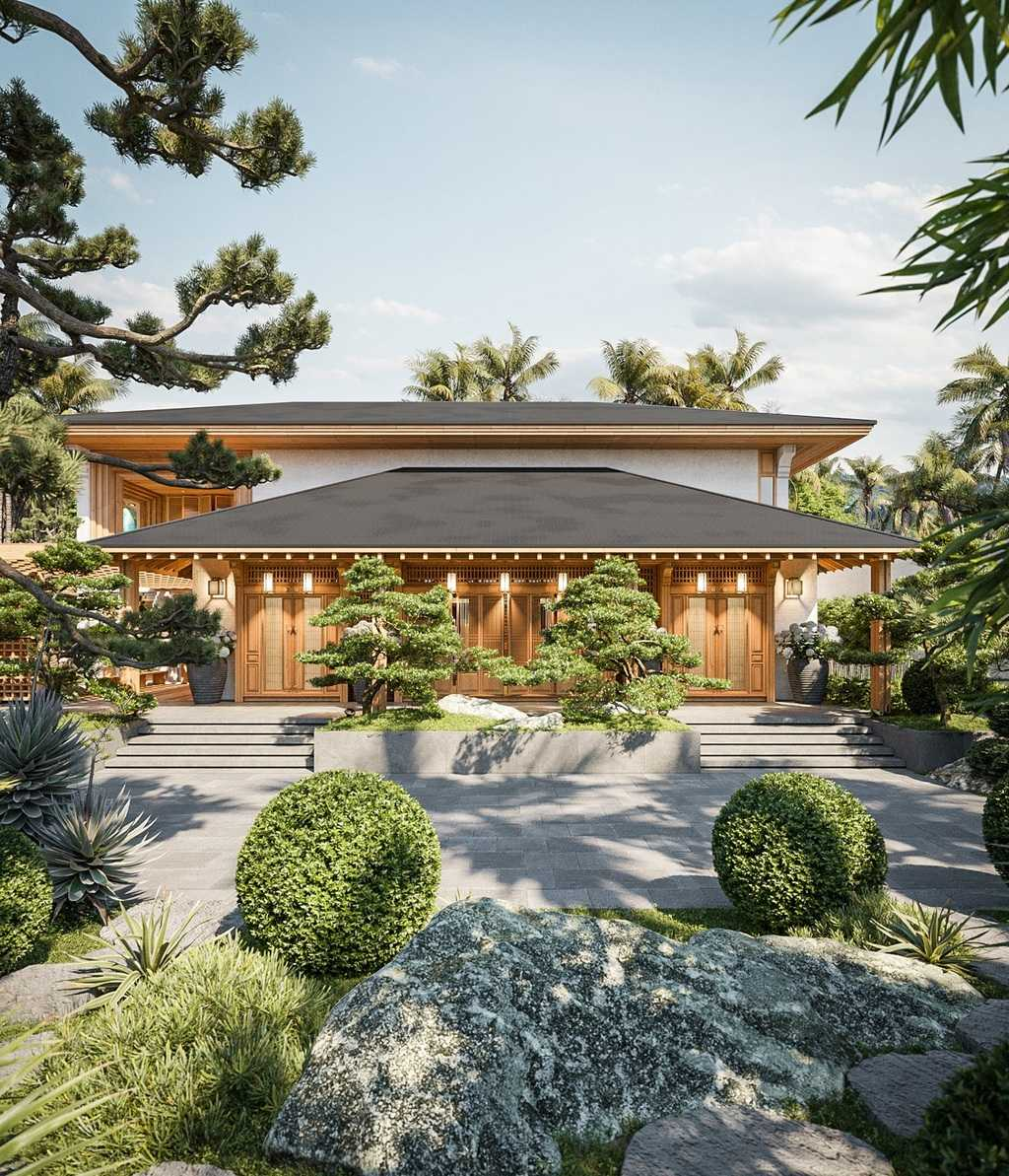 A serene space, deeply meditative, in an upscale 500m2 Zen-style garden villa. (Source: Internet)