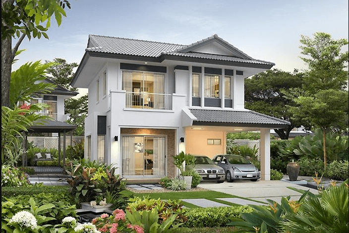 An ideal, nature-friendly living space at an upper-class 500m2 Thai-roof garden villa. (Source: Internet)