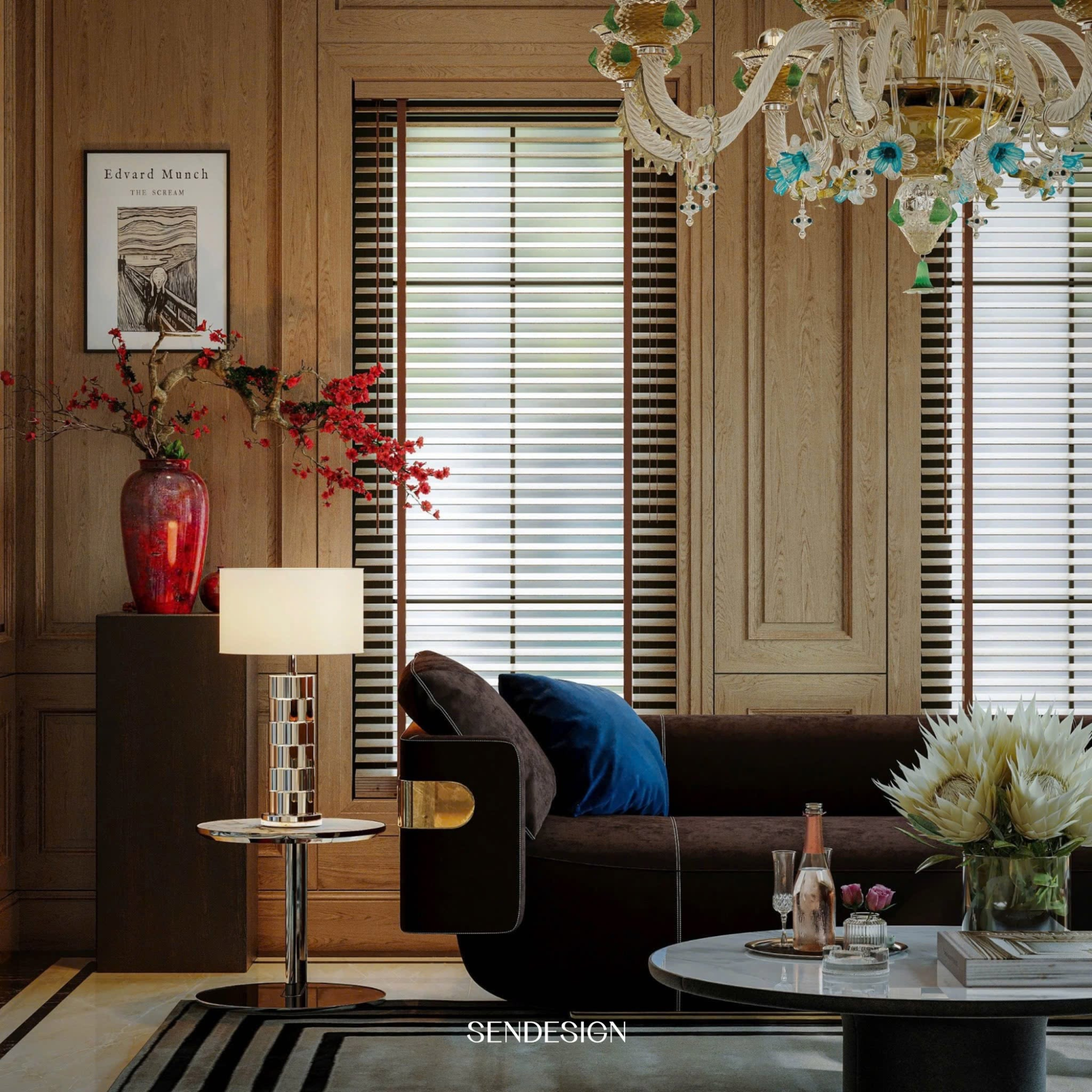 The Chateaux Villa living room stands out with balanced proportions, premium materials, and refined finishing details.