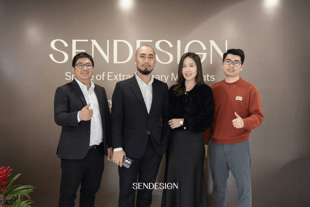 SENDESIGN kết hợp công năng và thẩm mỹ của Giếng trời để tạo điểm nhấn cho không gian cao cấp.
