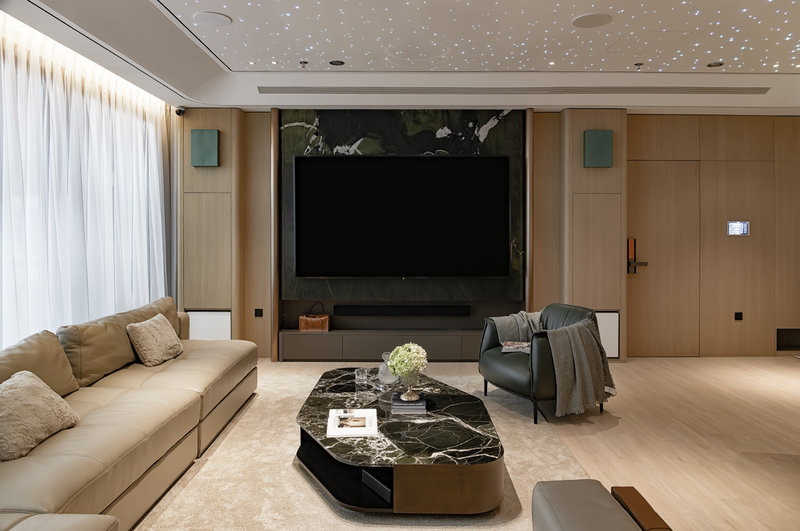 Phòng khách Modern Luxury: 5 Đặc trưng & 3 nguyên tắc thiết kế