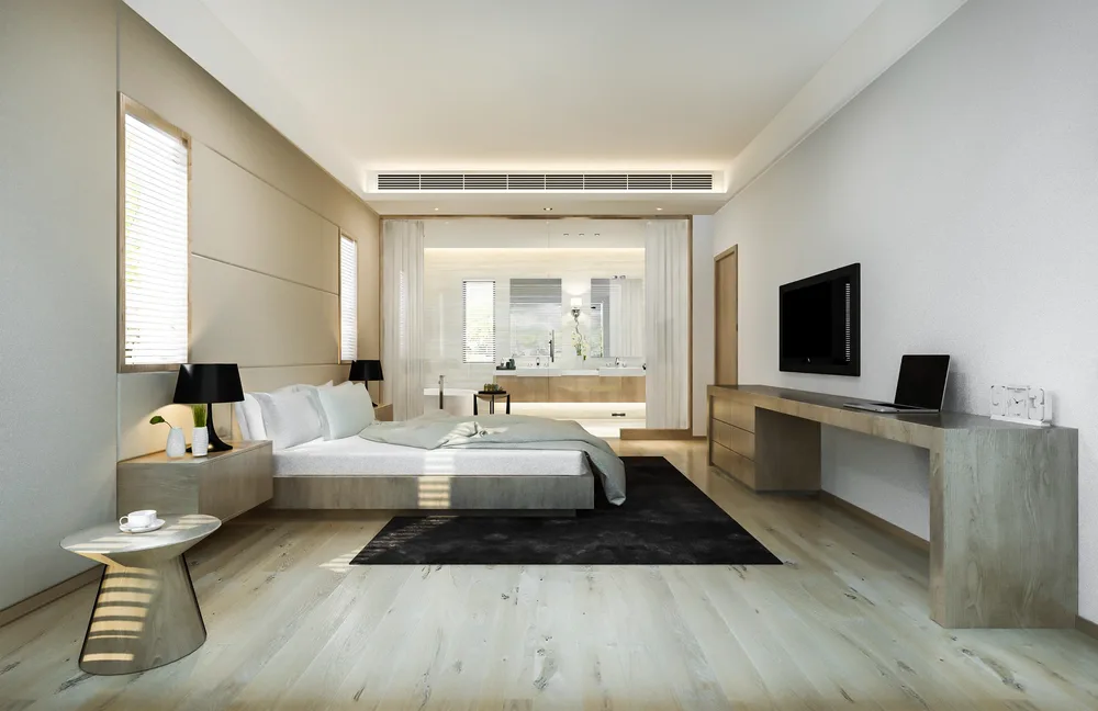 Minimalism đề cao sự thoáng đãng, yên tĩnh và công năng rõ ràng thông qua nội thất tối giản cùng lưu trữ ẩn. (Nguồn hình: Internet)