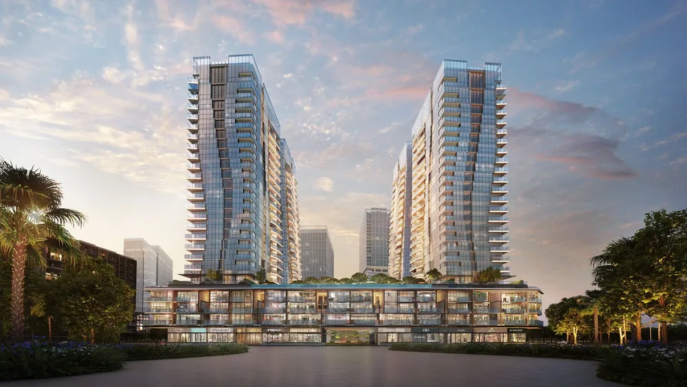 Palm City mang đến hình ảnh khu đô thị xanh với không gian sống hiện đại ven sông.
