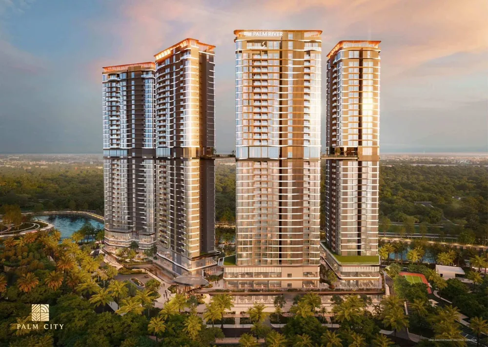 Palm River gây ấn tượng với vị trí ven sông và không gian đô thị hiện đại.