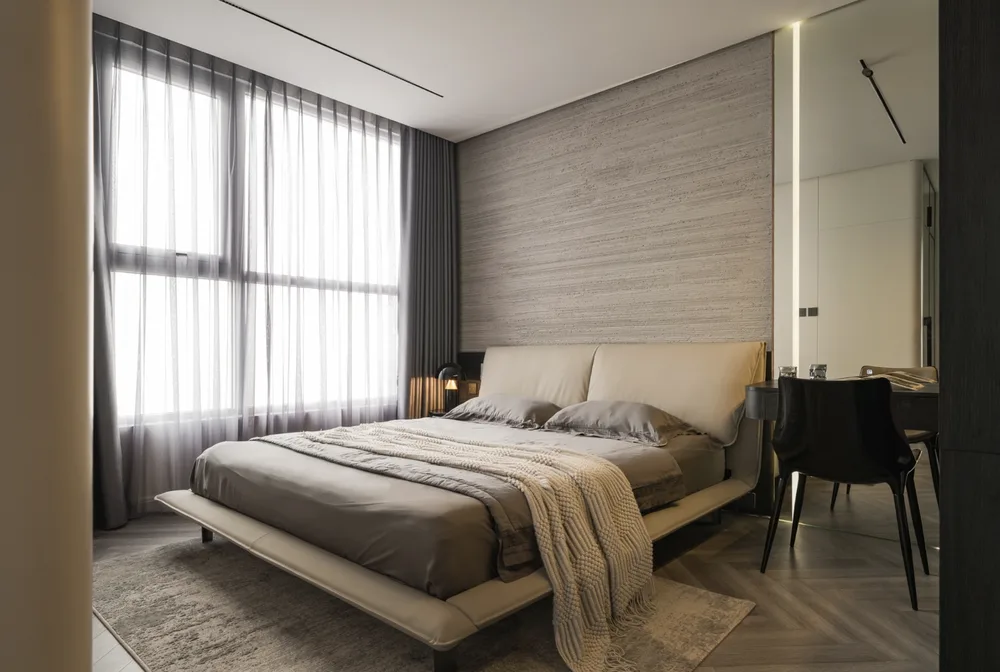 Phòng ngủ hiện đại tối giản, tone trung tính