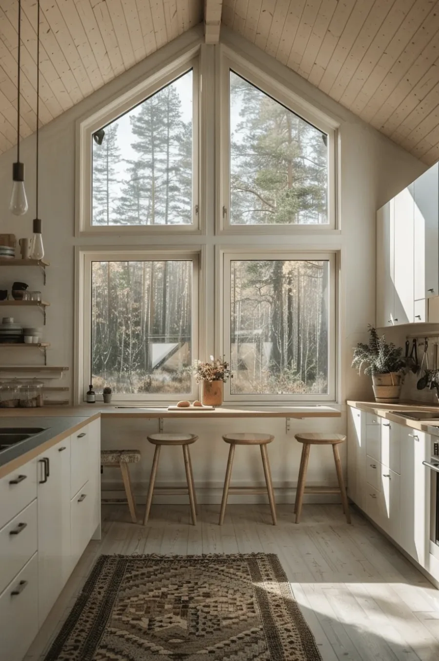 Scandinavian cao cấp được nâng tầm qua tỷ lệ, chất liệu, độ hoàn thiện và cách phối texture trong không gian lớn (Nguồn hình: Internet)