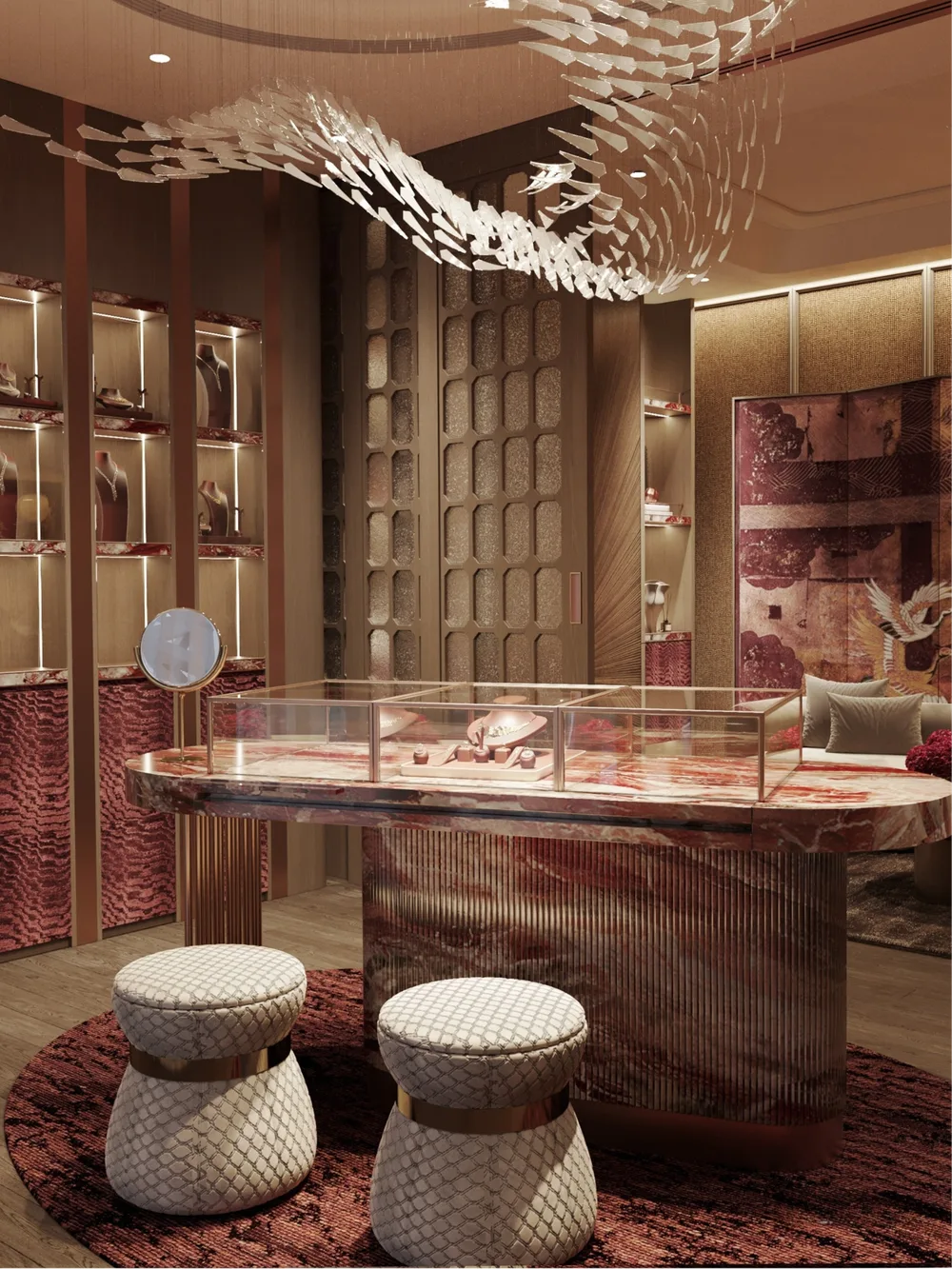 Thiết kế Art Deco hiện đại với các chi tiết trang trí được tiết chế
